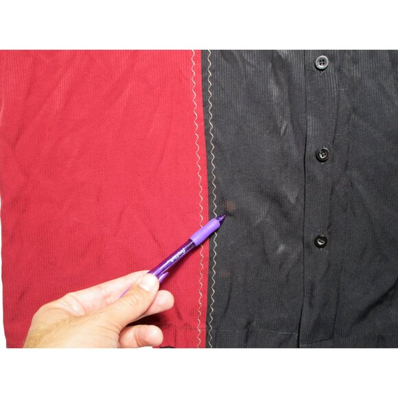 The Havavera Co. Men's Size - 2XLT Black Red Shirt Sleeve Button Down Bowling - Picture 4 of 7
